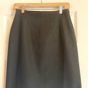 W's Savannah 100% Wool Lined Black Skirt Size 8